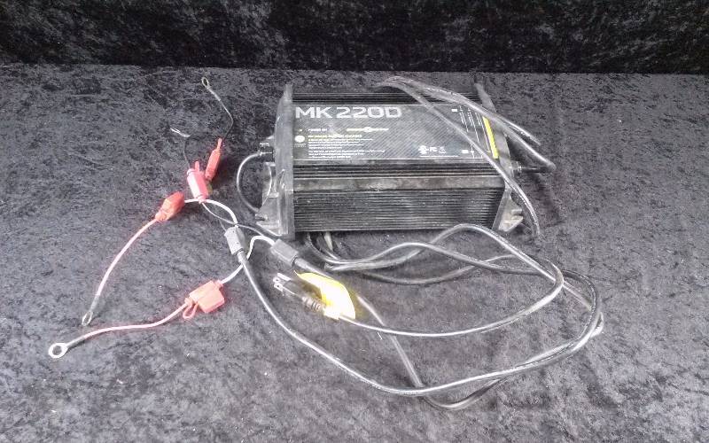 lot 240 image: MinnKota MK220D On-Board Marine Battery Charger, Fully Auto, 2 Banks, 20 Amps, Waterproof