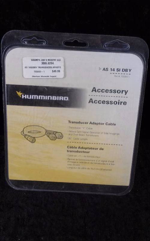 lot 284 image: Hummingbird Transducer Adapter Cable, 30 FT, AS 14 SI DBY, PN 720083-1