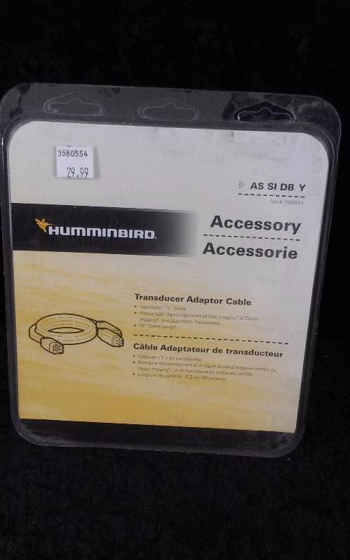 lot 288 image: Hummingbird Transducer Adapter Cable, 30FT, AS SI DB Y, PN 720055-1