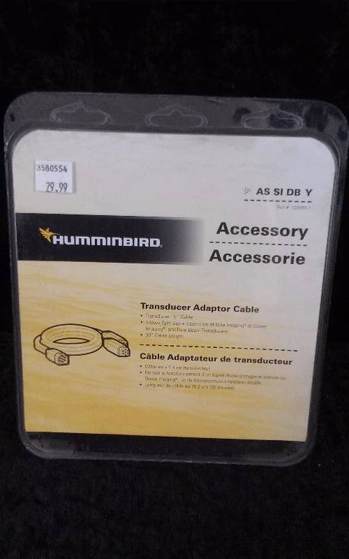 lot 290 image: Hummingbird Transducer Adapter Cable, 30FT, AS SI DB Y, PN 720055-1