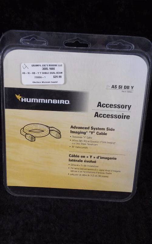 lot 296 image: Hummingbird Transducer Adapter Cable, 30FT, AS SI DB Y, PN 720055-1