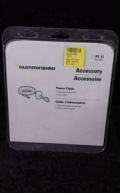 lot 310 image: Hummingbird 6 FT Power Cable, PC 11, PN 720057-1