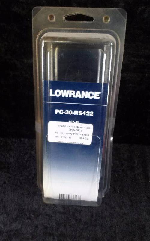 lot 347 image: Lowrance Power Cable, PC-30-RS422, PN 127-49