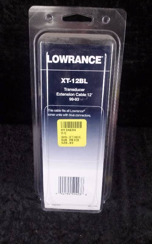 lot 350 image: Lowrance Transducer Extension Cable, 12 FT, XT-12BL, PN 99-93