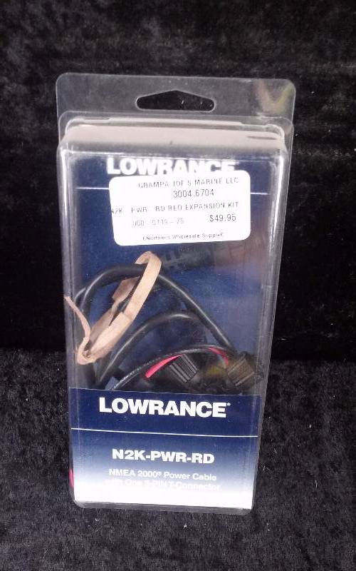 lot 355 image: Lowrance NMEA 2000 Power Cable wOne 5-Pin T Connector, N2K-PWR-RD