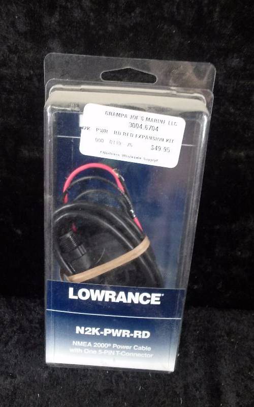 lot 356 image: Lowrance NMEA 2000 Power Cable wOne 5-Pin T Connector, N2K-PWR-RD