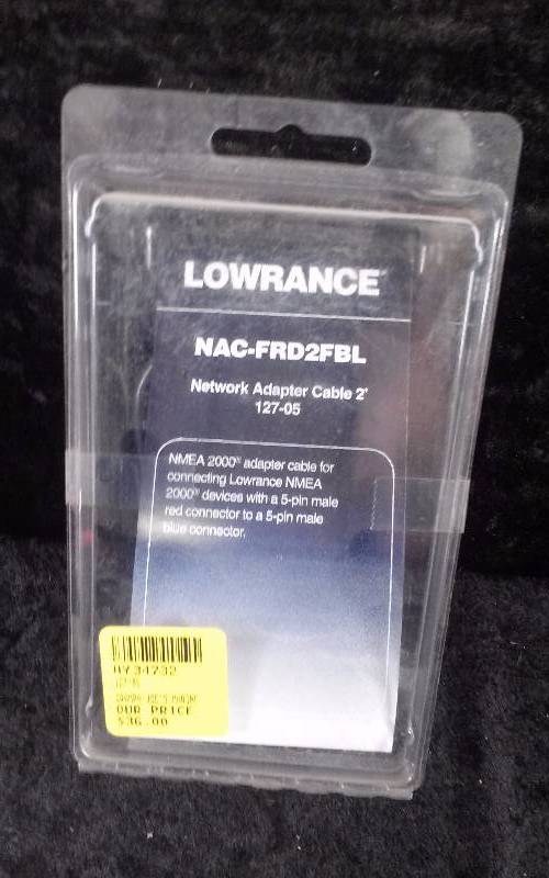 lot 359 image: Lowrance Network Adapter Cable, 2 FT, NAC-FRD2FBL, PN 127-05