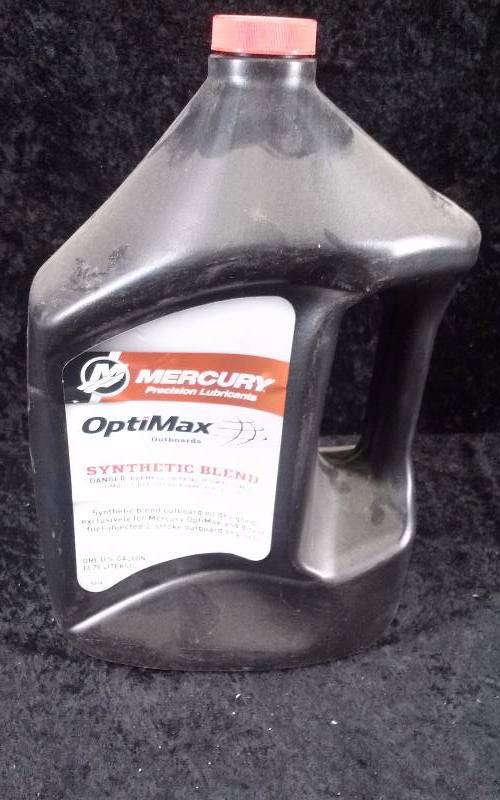 lot 444 image: OIL - Mercury OptiMax Outboard Synthetic Blend, 1 Gallon