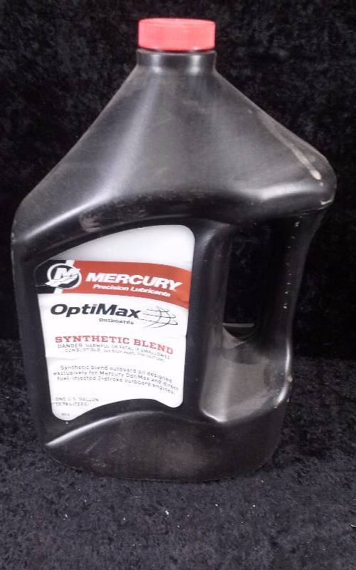 lot 445 image: OIL - Mercury OptiMax Outboard Synthetic Blend, 1 Gallon