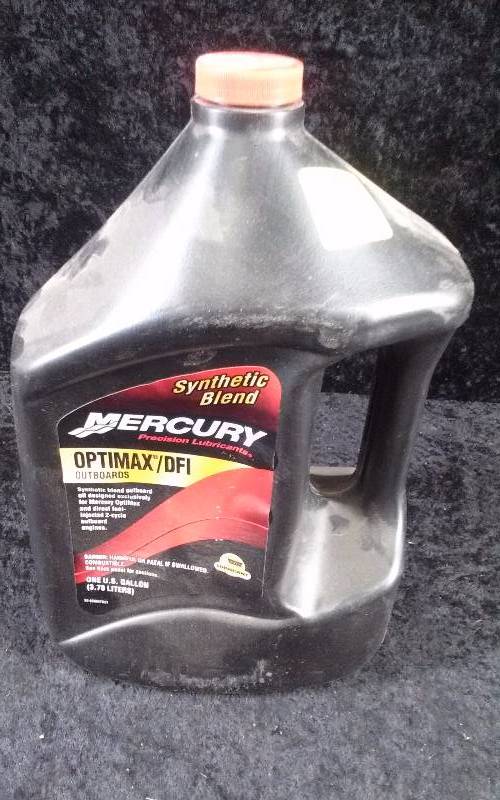 lot 450 image: OIL - Mercury OptiMaxDFI Outboard Synthetic Blend, 1 Gallon