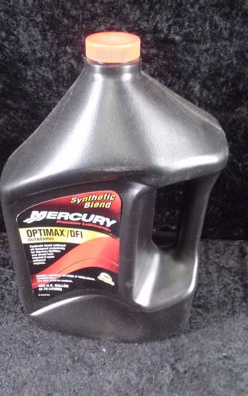 lot 451 image: OIL - Mercury OptiMaxDFI Outboard Synthetic Blend, 1 Gallon