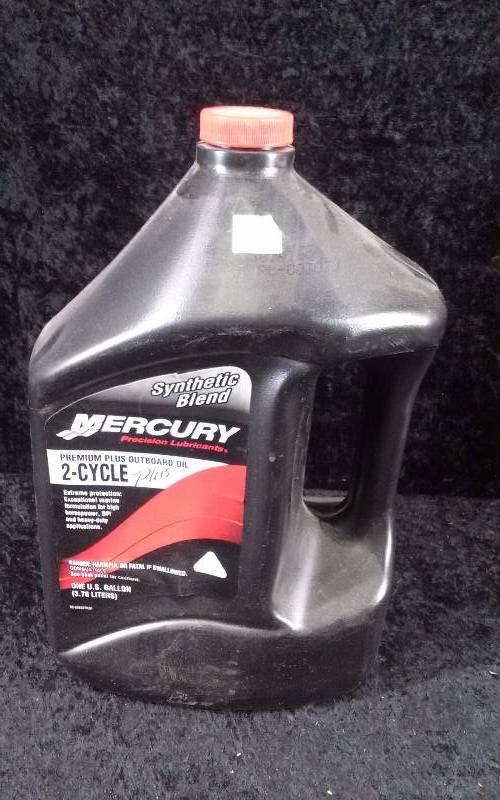 lot 452 image: OIL - Mercury Premium Plus Outboard, 2 Cycle Plus, Synthetic Blend, 1 Gallon