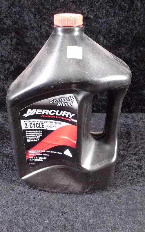 lot 453 image: OIL - Mercury Premium Plus Outboard, 2 Cycle Plus, Synthetic Blend, 1 Gallon