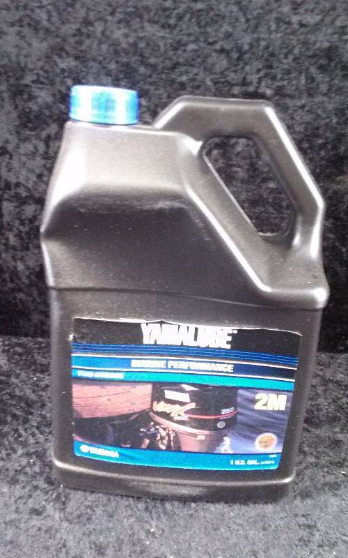 lot 468 image: OIL - Yamalube Marine Performance 2-Stroke, 2M, 1 Gallon