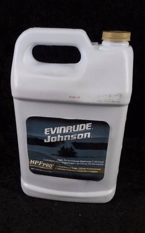 lot 471 image: OIL - Evinrude High Performance Gearcase Lubricant, HPFPRO, 1 Gallon