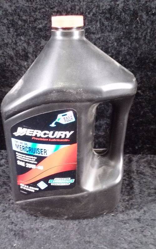 lot 473 image: OIL - Mercury Engine Oil, Mercruiser, SAE 25W-40, 1 Gallon