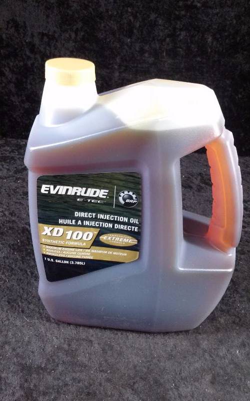 lot 523 image: OIL - Evinrude XD100 Direct Injection Oil, 1 Gallon