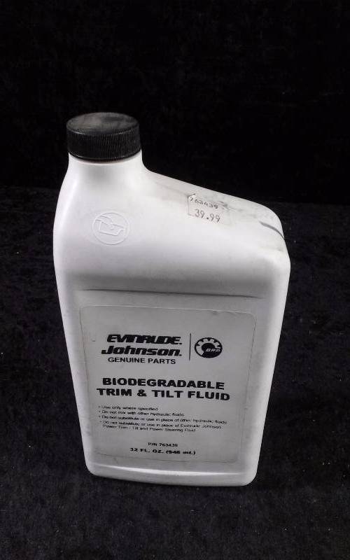 lot 525 image: Evinrude Biodegradable Trim & Tilt Fluid, 1qteach