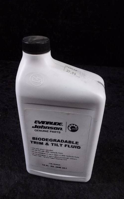 lot 526 image: Evinrude Biodegradable Trim & Tilt Fluid, 1qteach