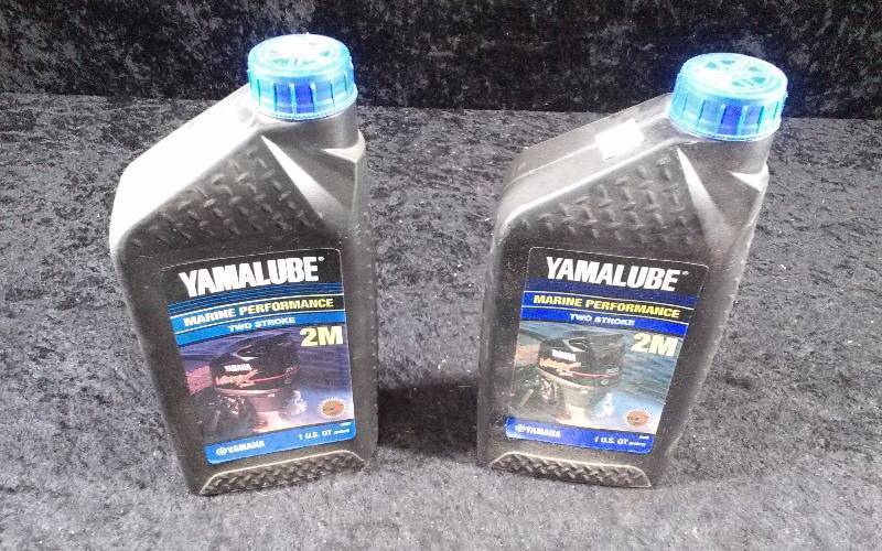 lot 529 image: OIL - (2) Yamalube Marine Performance, 2-Stroke, 2M, 1qteach