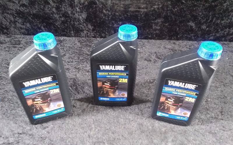 lot 544 image: OIL - (3) Yamalube Marine Performance, 2-Stroke, 2M, 1qteach
