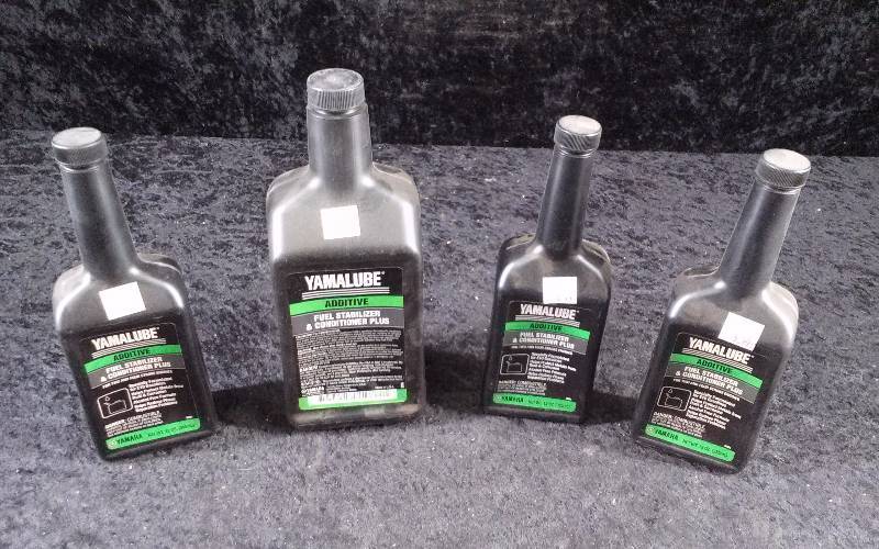 lot 572 image: Lot - Yamalube Fuel Stabilizer & Conditioner Plus, (1) 1qt & (3) 12oz