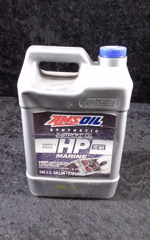 lot 574 image: OIL - AMSOIL HP Marine, 2-Stroke, TC-W3, 1 Gallon