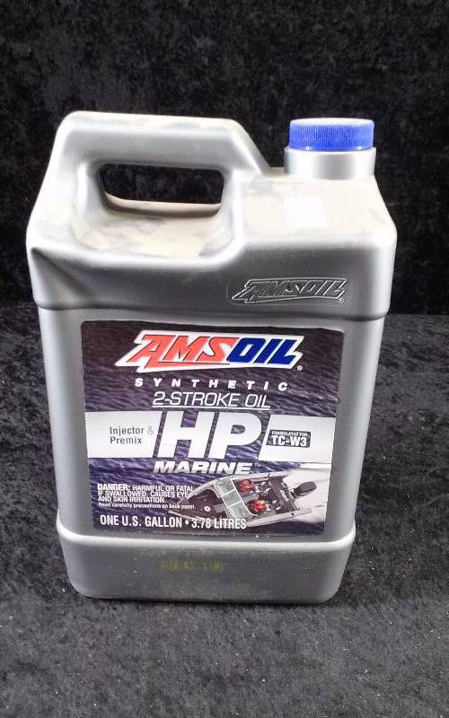 lot 575 image: OIL - AMSOIL HP Marine, 2-Stroke, TC-W3, 1 Gallon