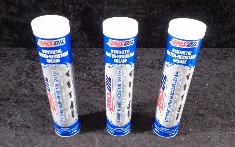 lot 593 image: GREASE- (3) AMSOIL Water Resistant Grease, 14ozeach