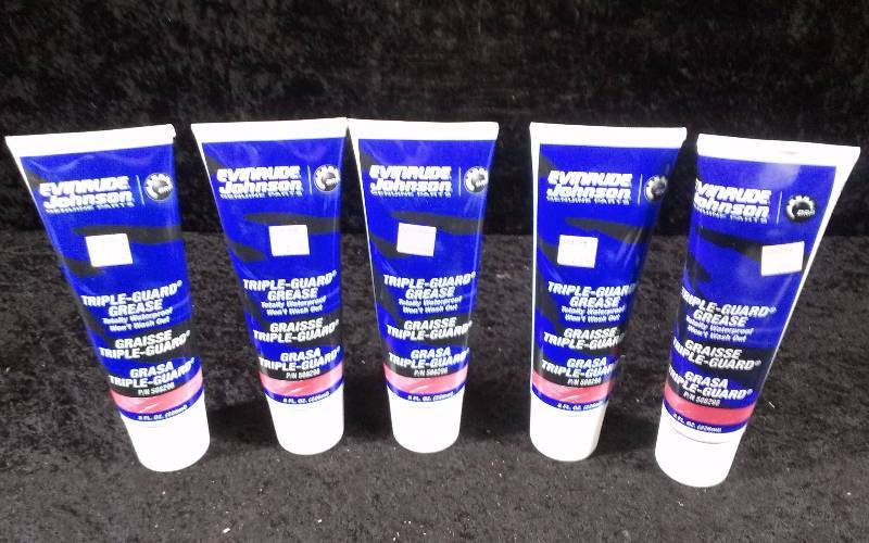 lot 603 image: (5) Evinrude Triple Guard Grease, 8ozeach