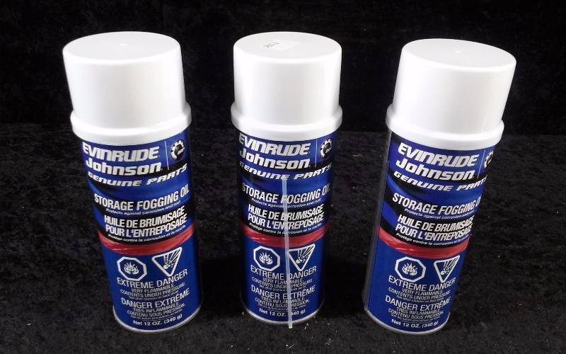 lot 616 image: (3) Evinrude Storage Fogging Oil, 12ozeach