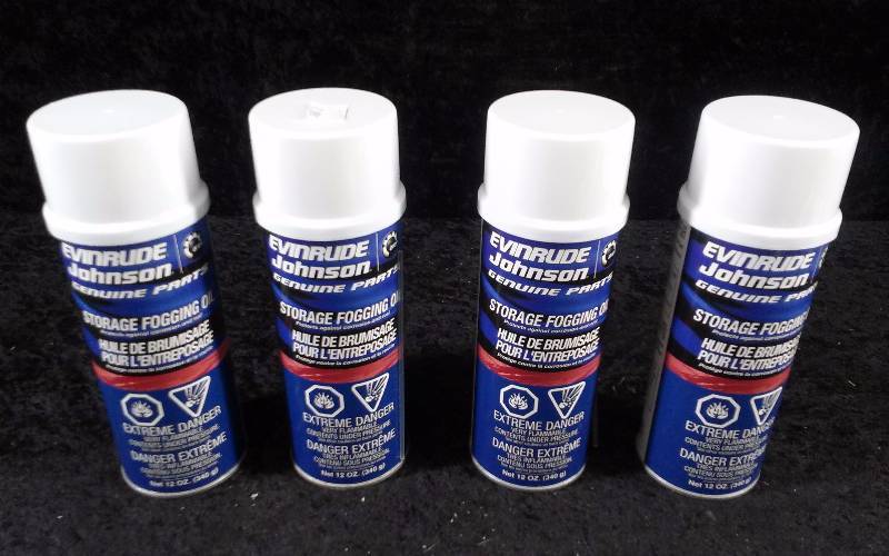 lot 618 image: (4) Evinrude Storage Fogging Oil, 12ozeach