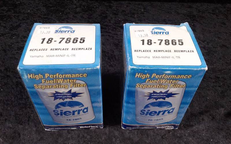 lot 645 image: FILTER - (2) Sierra High Performance FuelWater Separating Filter, PN 18-7865