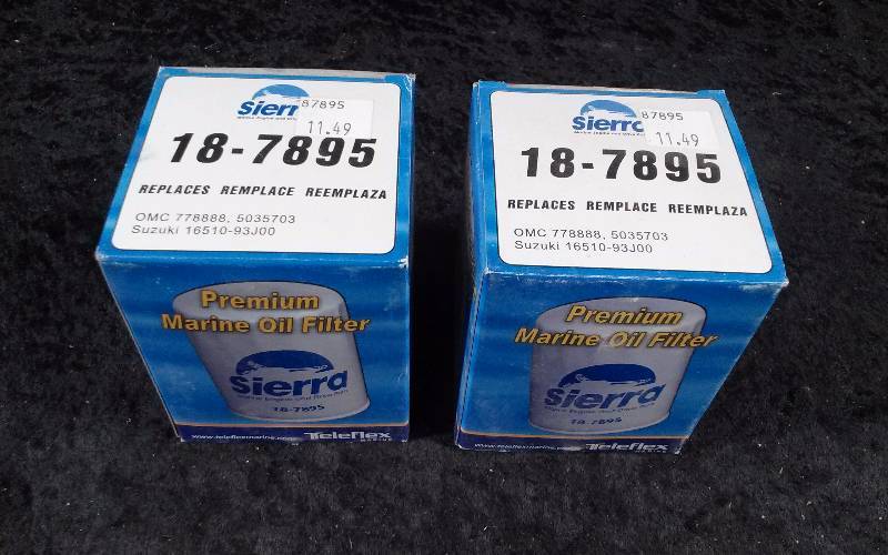lot 646 image: FILTER - (2) Sierra Premium Marine Oil Filter, PN 18-7895