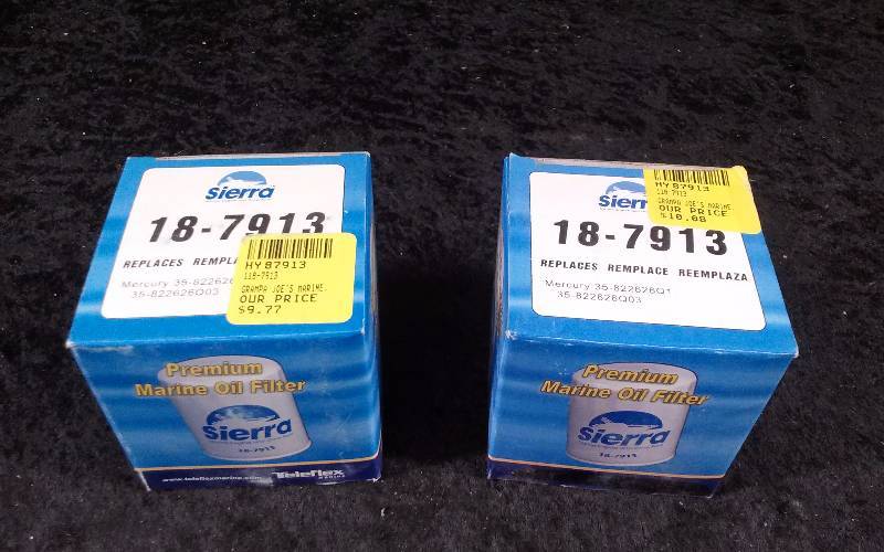 lot 647 image: FILTER - (2) Sierra Premium Marine Oil Filter, PN 18-7913