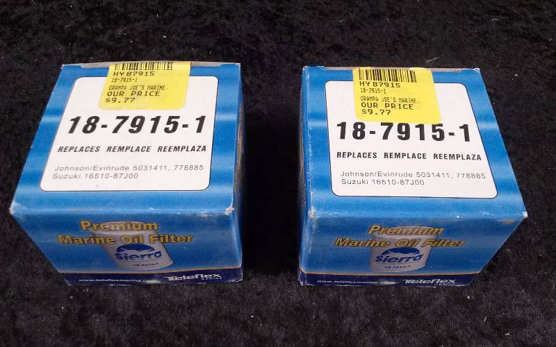 lot 648 image: FILTER - (2) Sierra Premium Marine Oil Filter, PN 18-7915-1