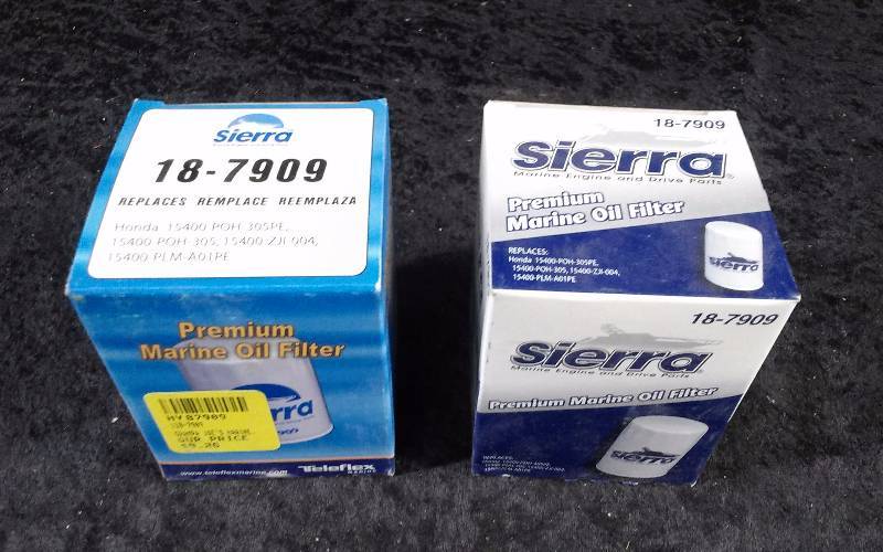 lot 653 image: FILTER - (2) Sierra Premium Marine Oil Filter, PN 18-7909