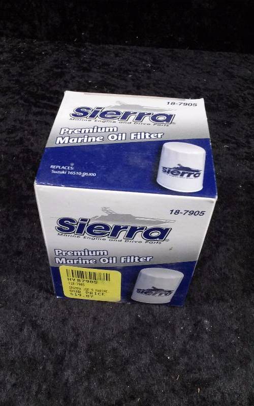 lot 654 image: FILTER - (1) Sierra Premium Marine Oil Filter, PN 18-7905