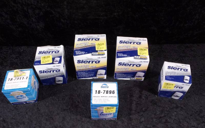 lot 655 image: FILTER - (6) Sierra Misc Oil & Fuel Filters
