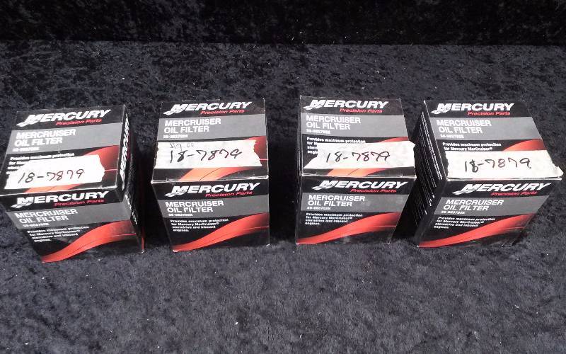 lot 659 image: FILTER - (4) Mercury Mercruiser Oil Filter, PN 35-883702K