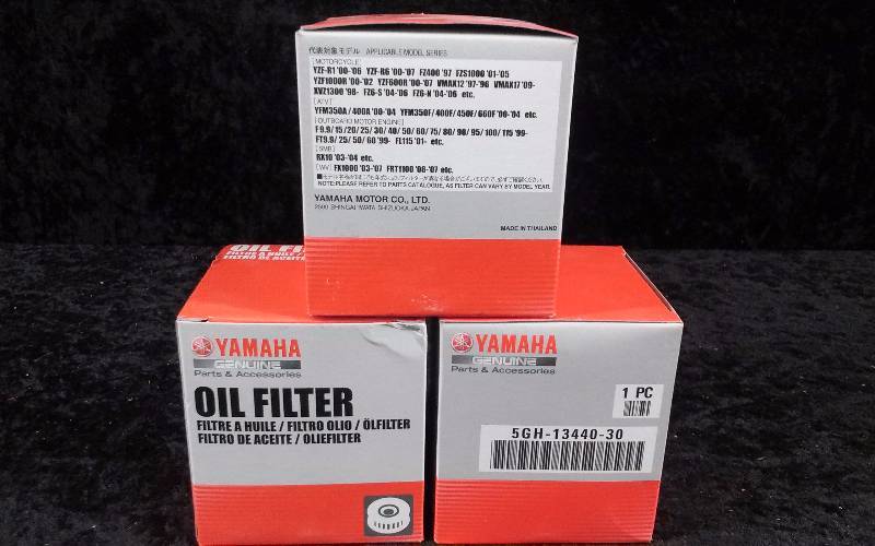 lot 675 image: FILTER - (3) Yamaha Oil Filter, PN 5GH-13440-30