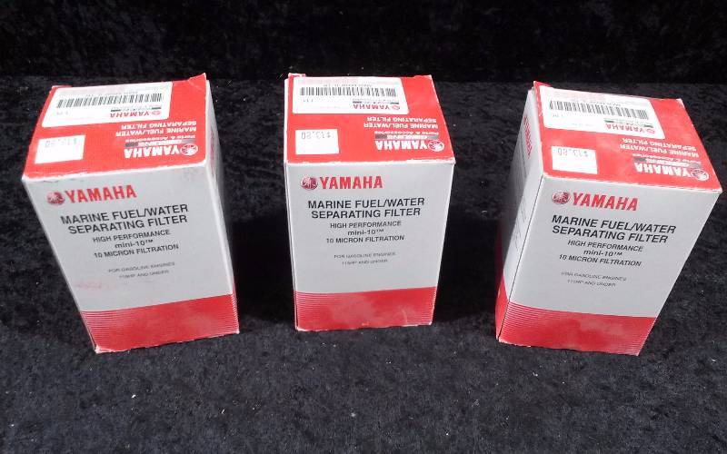 lot 676 image: FILTER - (3) Yamaha Marine FuelWater Separating Filter, PN MAR-MINIF-IL-TR