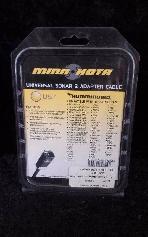 lot 807 image: MinnKota Universal Sonar 2 Adapter Cable, MKR-US2-8, PN 1852068