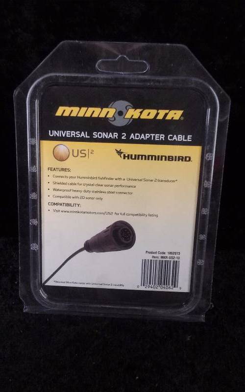 lot 811 image: MinnKota Universal Sonar 2 Adapter Cable, MKR-US2-13, PN 1852073