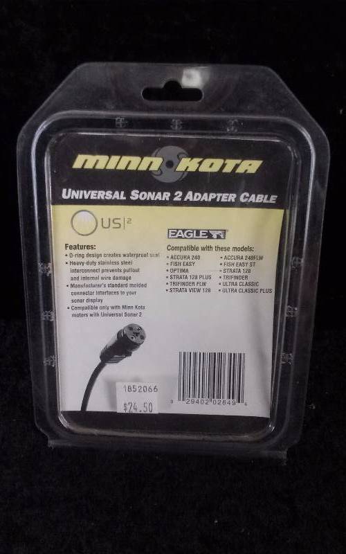 lot 816 image: MinnKota Universal Sonar 2 Adapter Cable, MKR-US2-6, PN 1852066
