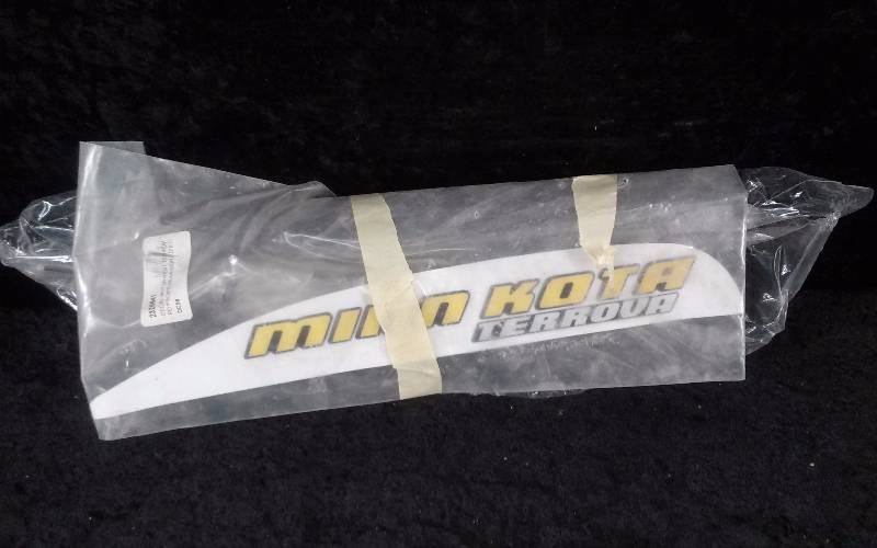 lot 833 image: MinnKota Trolling Motor Side Plate (Left) and MinnKota Decal