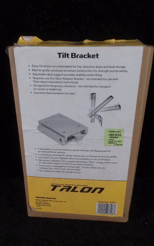 lot 852 image: MinnKota Talon Tilt Bracket, PN 1810221