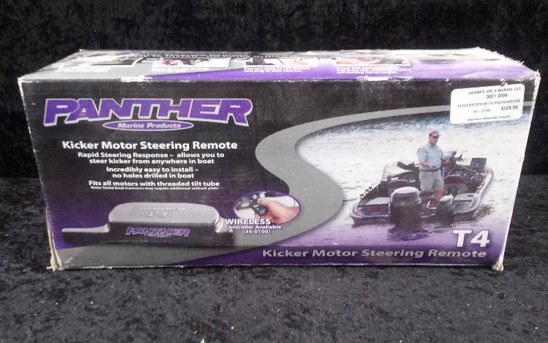 lot 857 image: Panther Kicker Motor Steering Remote T4, Model 55-0102