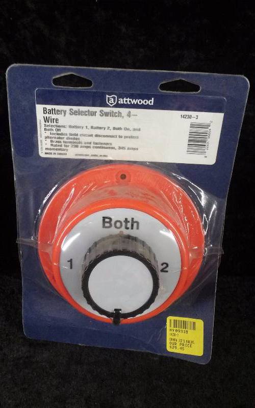 lot 914 image: Attwood Battery Selector Switch, 4 Wire, PN 14230-3