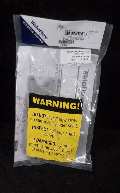 lot 918 image: Teleflex Hydraulic Steering Front Mount Cylinder Seal Kit, PN HS5157